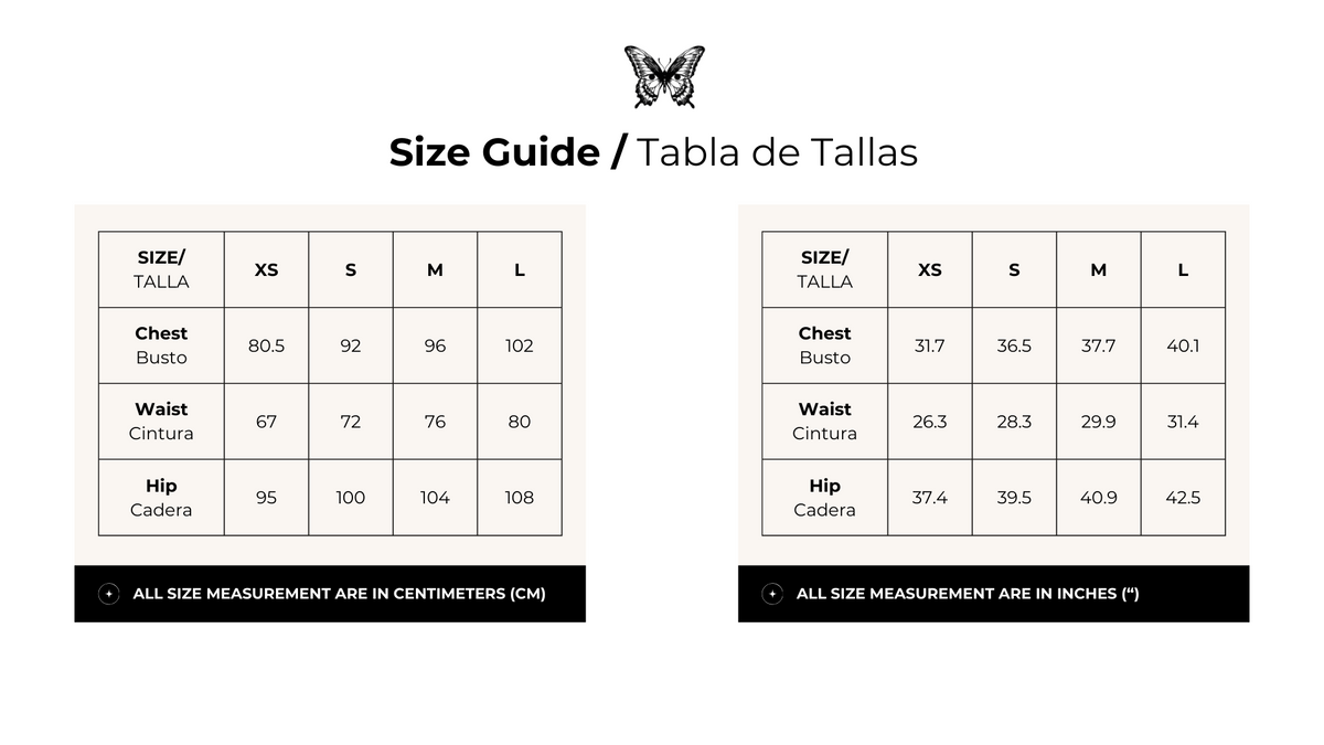 Guía de tallas